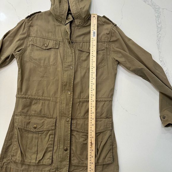 Women's Army Green Utility Jacket - Picture 12 of 14